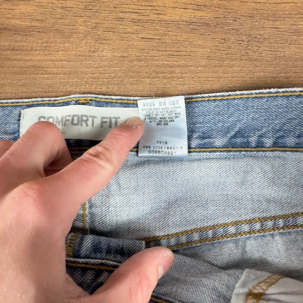 Levis 560 Comfort Fit Jeans‎ Mens 36x32 Light Wash Baggy Tapered Denim 2004 Y2K